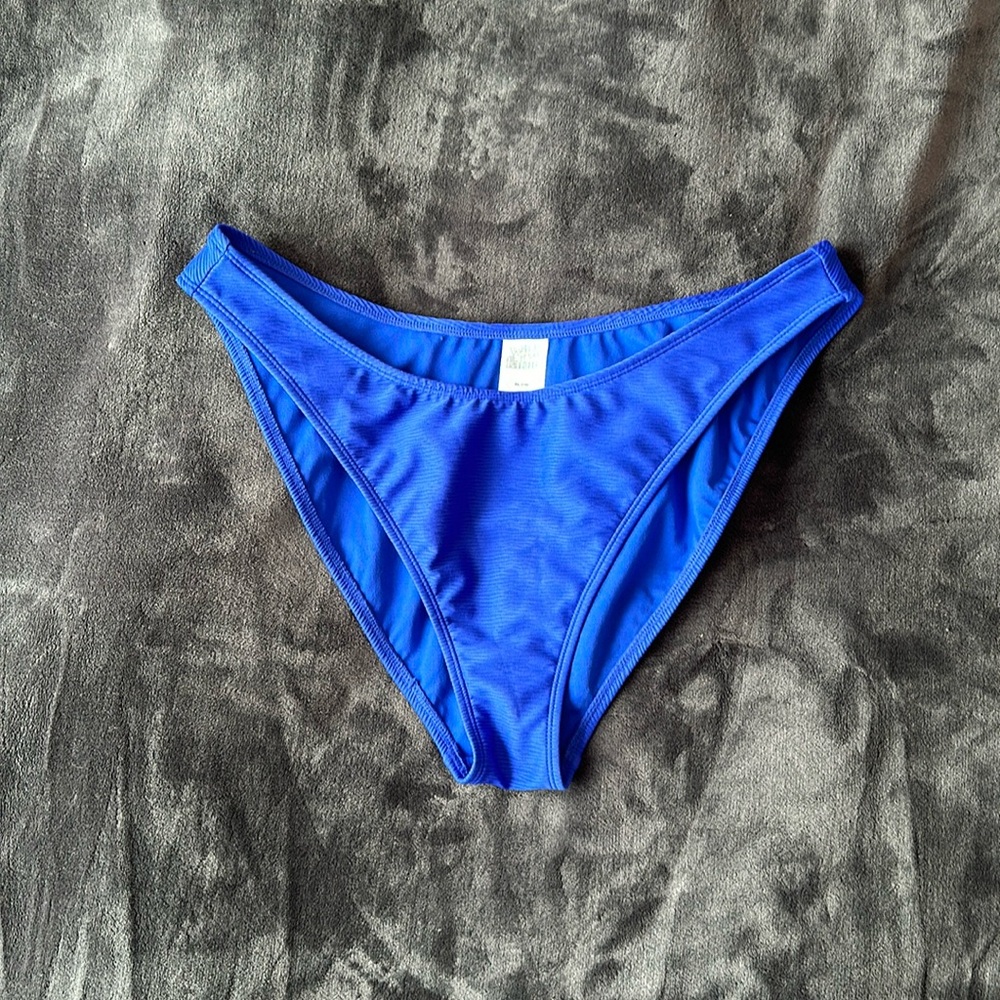 Size XL wild fable Blue Textured High Leg Cheeky Bikini Bottom